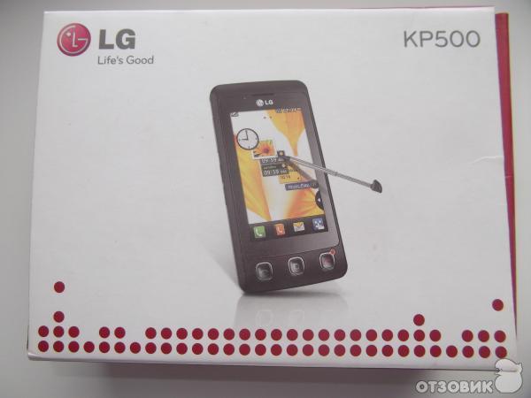 Сотовый телефон LG KP500 фото