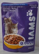 Корм порционный Iams Cat Pouch Kitten&Junior with Chicken фото