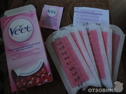 Восковые полоски Veet фото