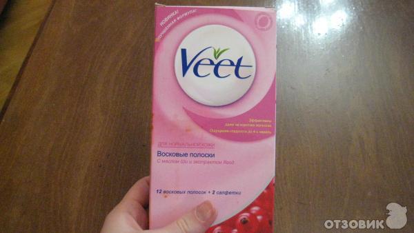 Восковые полоски Veet фото